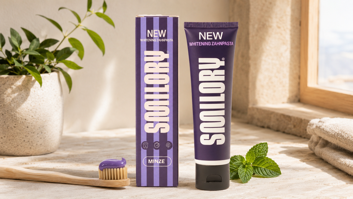 Lila Whitening Zahnpasta: Wie funktioniert der Trick mit der Farbe?